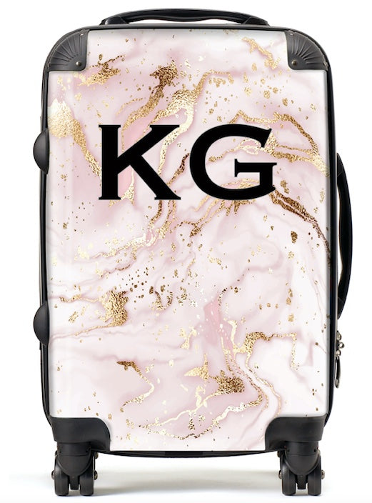 Rosa Gold Marble – Initials