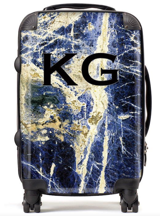 Indigo Gold Marble – Initials